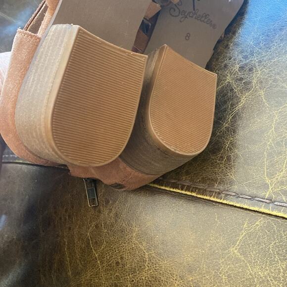 Seychelles women’s size 8 taupe suede lantern embroidered western boho booties - Picture 6 of 9